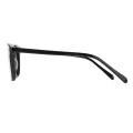 Isaac - Round Black Clip On Sunglasses for Men & Women